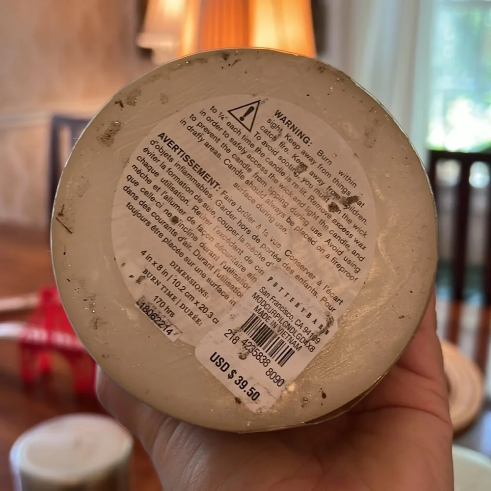 Pottery Barn Candles Ea